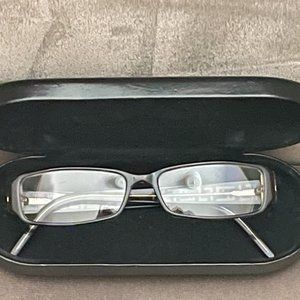 Fendi Black and Clear Frame Eyeglasses with Fendi Case F 664 965 140
